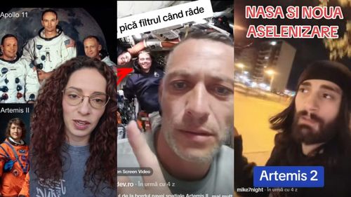 Cum au transformat tiktokerii conspiraționiști misiunea istorică Artemis II într-o “înșelăciune a Satanei”: 1,8 milioane de vizualizări cu doar două fake-uri grosolane și delir mistico-religios fără dovezi