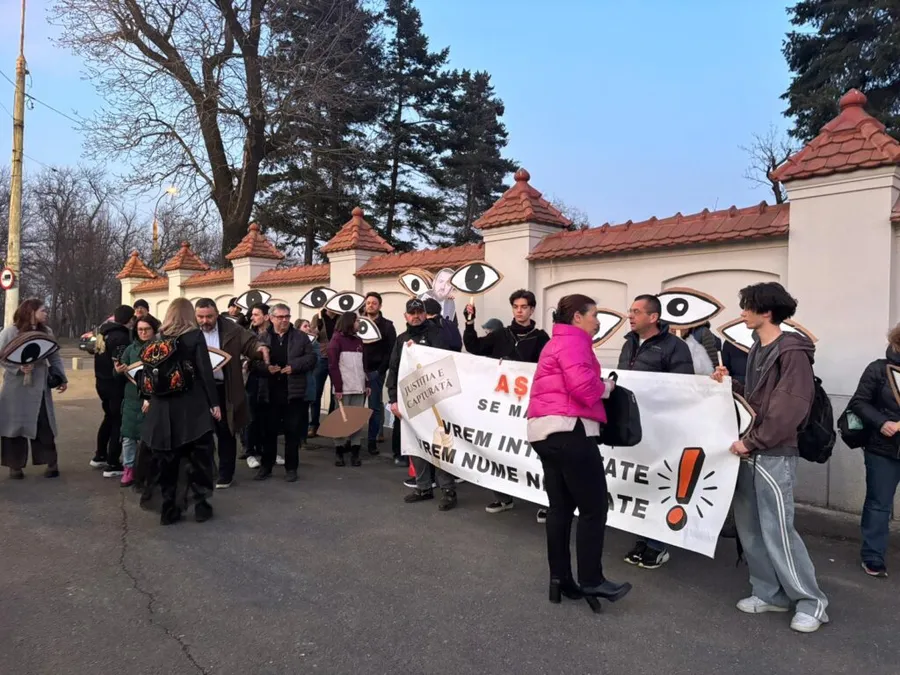 Protest Palatul Cotroceni