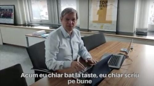 VIDEO Dacian Cioloș îl ironizează pe Dan Barna: ”Acum eu chiar bat la taste, chiar scriu pe bune”