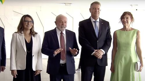 VIDEO Președintele Klaus Iohannis, primit de omologul său din Brazilia / Cei doi șefi de stat se pregătesc de declarații de presă
