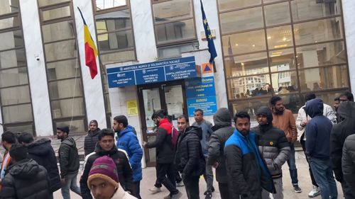 Protest al muncitorilor din Pakistan, Bangladesh și Sri Lanka la Sibiu / Sunt nemulțumiți de condițiile de lucru și salarizare