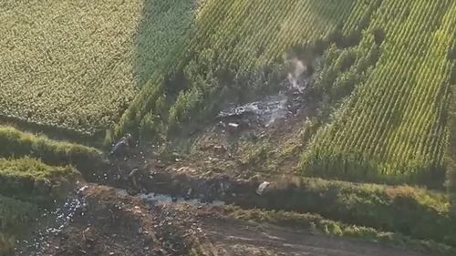 Avionul ucrainean prăbușit în Grecia: o substanță albă de origine necunoscută, degajată la locul accidentului / Experți în energie atomică ai armatei elene vor cerceta zona / Aeronava transporta 11,5 tone de muniție