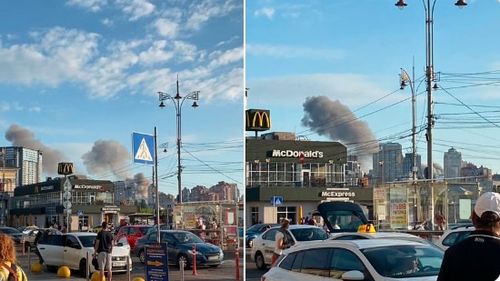 VIDEO Capitala Ucrainei, lovită de rachete. Autoritățile confirmă moartea unui civil / Mai multe explozii au zguduit duminică dimineață Kievul / Clădiri rezidențiale au fost lovite, o fetiță de șapte ani, salvată de sub dărâmături