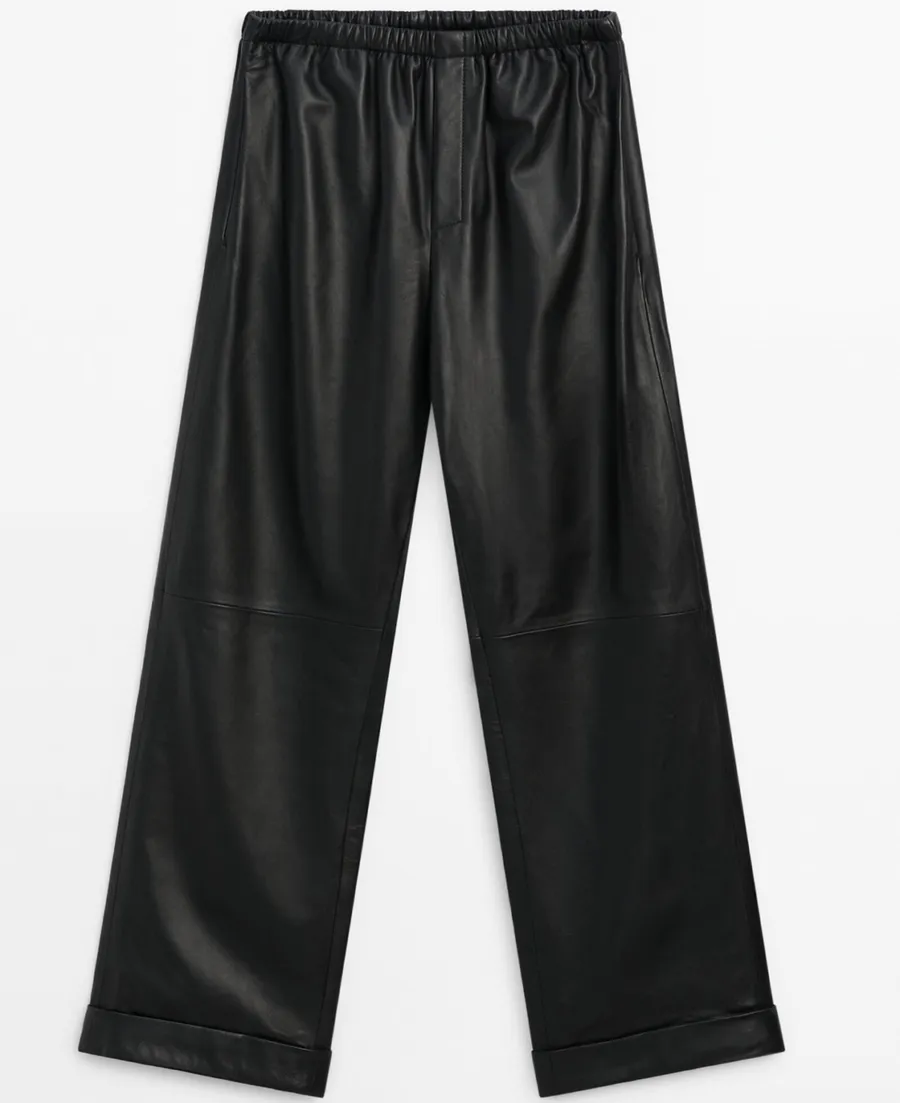 moda, moda de vara, moda minimalista, pantaloni din piele, pantaloni din piele massimo dutti 