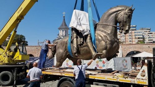 Oradea va avea o statuie cu întemeietorul orașului după 360 de ani / Statuia Sfântului Ladislau, regele Ungariei, va fi amplasată în curtea exterioară a Palatului Princiar