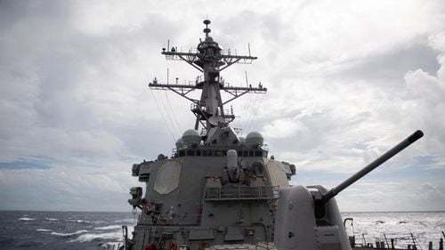 O navă de război americană a patrulat prin strâmtoarea Taiwan