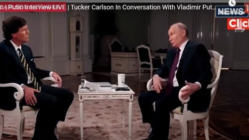 Putin i-a vândut lui Carlson o mulțime de gogoși în interviul acordat pe care acesta le-a înghițit pe nemestecate / Fact check The Times/The Moscow Times