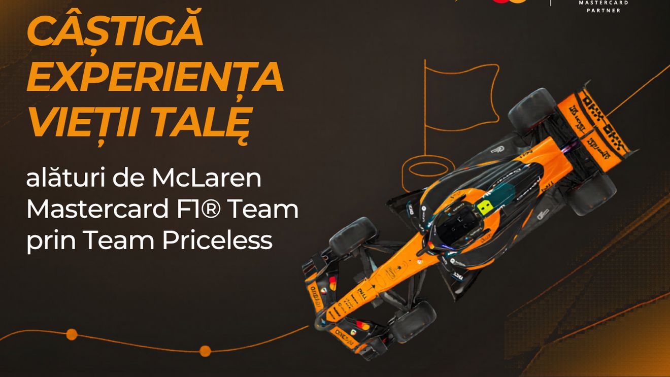 Banca Transilvania a lansat un quiz pentru fanii McLaren Mastercard. Doi câștigători vor merge la Formula 1 în Austria