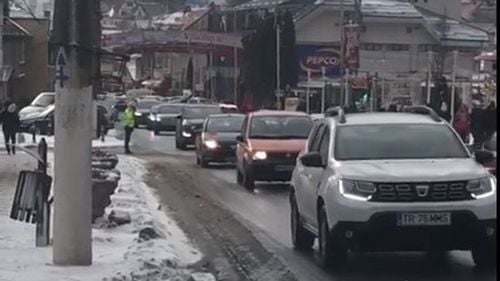 CNAIR intervine pentru înlăturarea efectelor alunecării de teren de pe DN 1, în afara localității Breaza