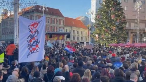 Croația în stradă: Mii de persoane au protestat față de extrema dreaptă / „Tot ce se întâmplă în jurul nostru este foarte periculos”