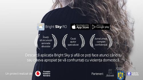 Aplicație mobilă gratuită în sprijinul victimelor violenței domestice. Bright Sky Ro oferă posibilitatea înregistrării incidentelor într-un jurnal digital confidențial, la o adresă de email aleasă de victimă