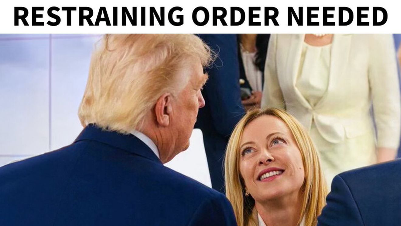 Trump o ironizează din nou pe Meloni cu o imagine provocatoare postată online / "Este nevoie de un ordin de restricţie!"