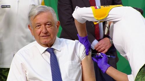Președintele Mexicului, Andres Manuel Lopez Obrador, s-a vaccinat împotriva covid cu Astra Zeneca