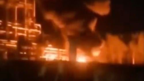 Incendiu de proporții la o rafinărie din regiunea Kaluga, provocat cel mai probabil de drone ucrainene