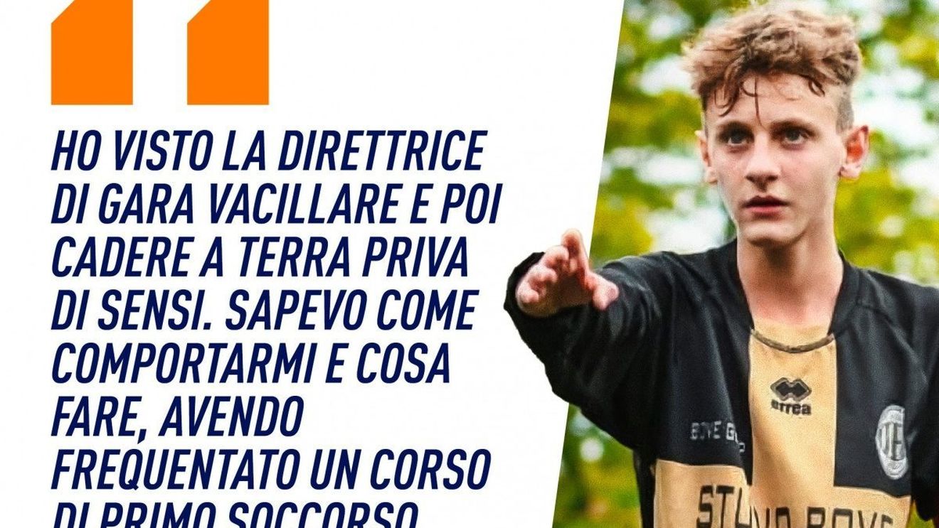Un fotbalist de 19 ani care urmase cursuri de prim-ajutor i-a salvat viaţa unei femei-arbitru la un meci din campionatul de juniori al regiunii Torino