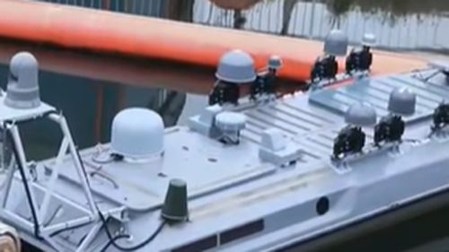 VIDEO Imagini cu drona în derivă în Portul Constanța, filmate de localnici înainte de explozie