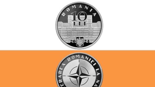 20 de ani de la aderarea României la NATO: BNR lansează două monede, din argint și tombac / Prețurile de vânzare