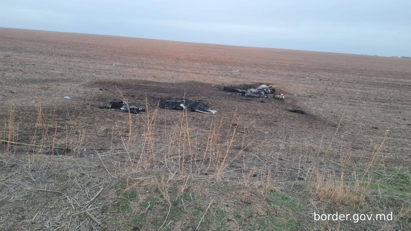 Fragmente de drone Shahed găsite în Republica Moldova, la granița cu Ucraina