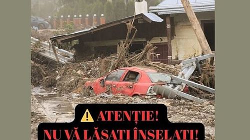 Poze cu sinistrați din Broșteni postate pe rețelele de socializare de escroci care pozează în victime / Primăria: Telefoanele sună necontenit cu oameni care cer să li se confirme dacă X sau Y chiar are nevoie de bani, sau dacă acel cont este real”