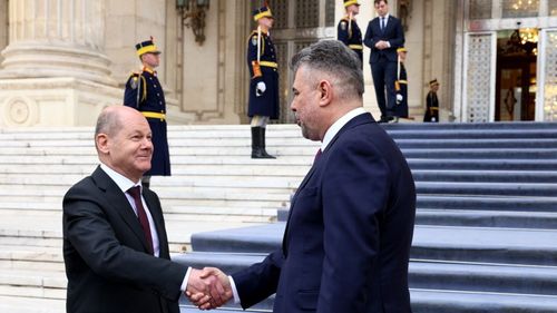 Marcel Ciolacu vorbește despre organizarea unui forum economic româno-german, după întâlnirea cu Olaf Scholz