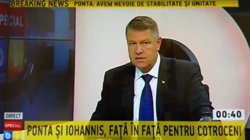 B1 TV redifuzează vineri seară dezbaterea electorală din 2014 în care Klaus Iohannis l-a atacat pe Victor Ponta pe subiectele plagiatului și corupției