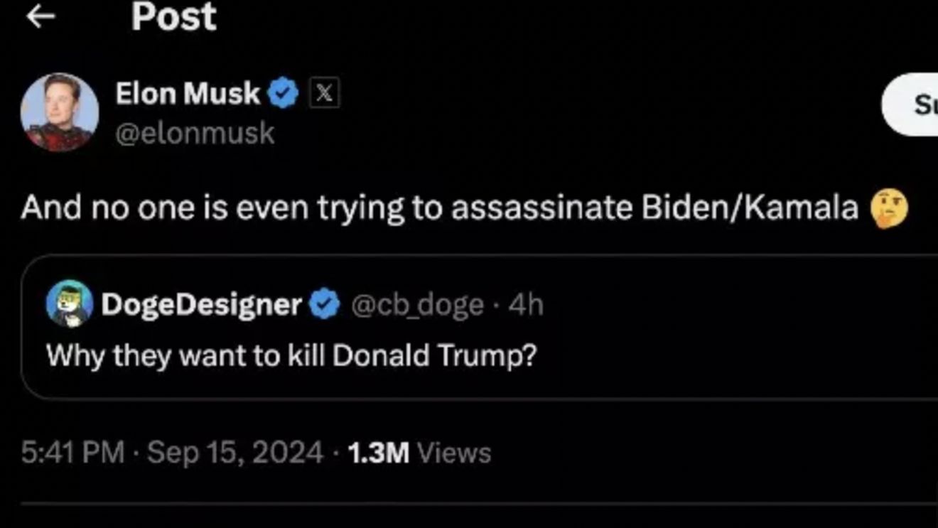 „Nimeni nu încearcă să îi asasineze pe Biden sau Kamala": Elon Musk stârnește o nouă polemică în SUA, după tentativa de asasinat asupra lui Donald Trump