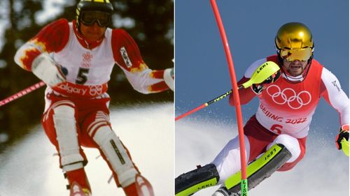 Schiorul austriac Johannes Strolz a devenit campion olimpic la combinata alpină, la 34 de ani după ce tatăl său câștigase aurul olimpic