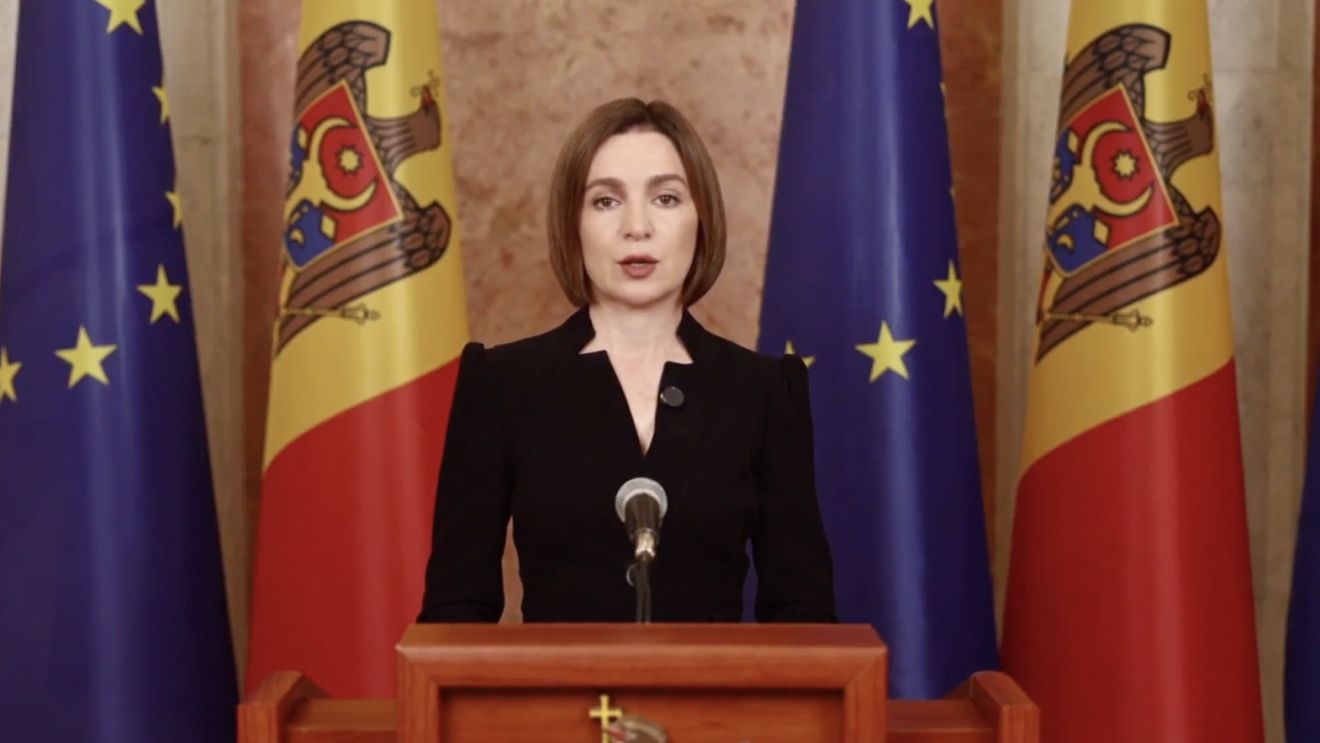 Maia Sandu la Forumul Păcii de la Paris: „Libertatea de exprimare este pentru oameni reali, nu pentru armate de boți”