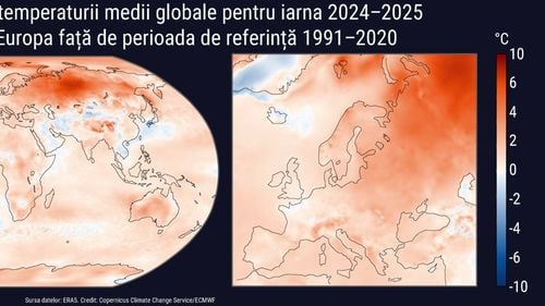 Iarna 2024-2025, a doua cea mai caldă din istoria măsurătorilor: Recorduri de temperatură în Europa și România, cu deficit major de precipitații
