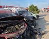 VIDEO: Grav accident rutier în apropierea centrului comercial „Dragonul Roșu” din Capitală / 2 persoane rănite și 12 mașini avariate / O femeie din China a pierdut controlul asupra direcției de mers și a intrat în mai multe mașini parcate