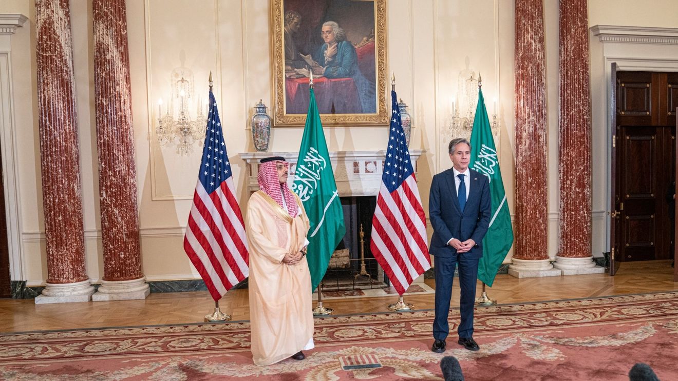 VIDEO Ministrul saudit de Externe a discutat cu șeful diplomației americane despre dosarul nuclear iranian