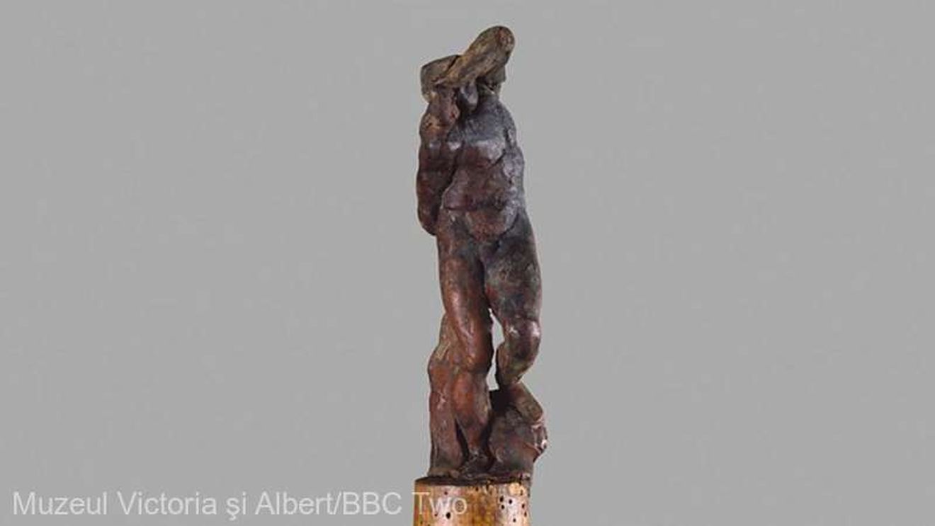 Amprenta lui Michelangelo, identificată pe o statuetă de ceară. "Este o perspectivă emoţionantă ca amprenta lui Michelangelo să se fi păstrat în ceară"