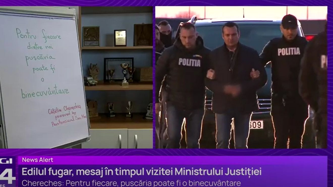 Fostul primar Cătălin Cherecheș a transmis un mesaj din penitenciar, în timpul unei vizite a ministrului Justiției: „Pentru fiecare dintre noi, pușcăria poate fi o binecuvântare”