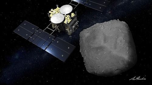 O sondă spațială japoneză a descoperit apă în praful unui asteroid aflat la 300 de milioane de kilometri de Pământ / Descoperirea poate oferi indicii despre originile vieții pe Terra