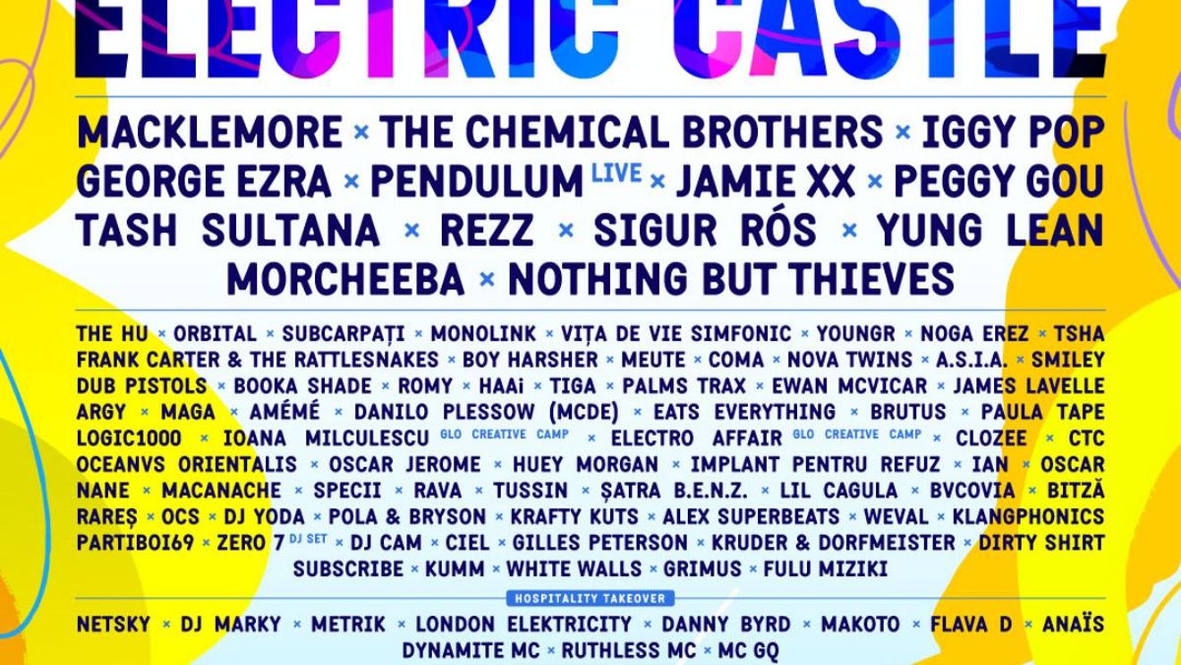 Line-up complet pentru Electric Castle 2023: Macklemore și Jamie xx se alătură lui Iggy Pop, The Chemical Brothers și George Ezra ca headliners ai ediției  (Parteneriat)