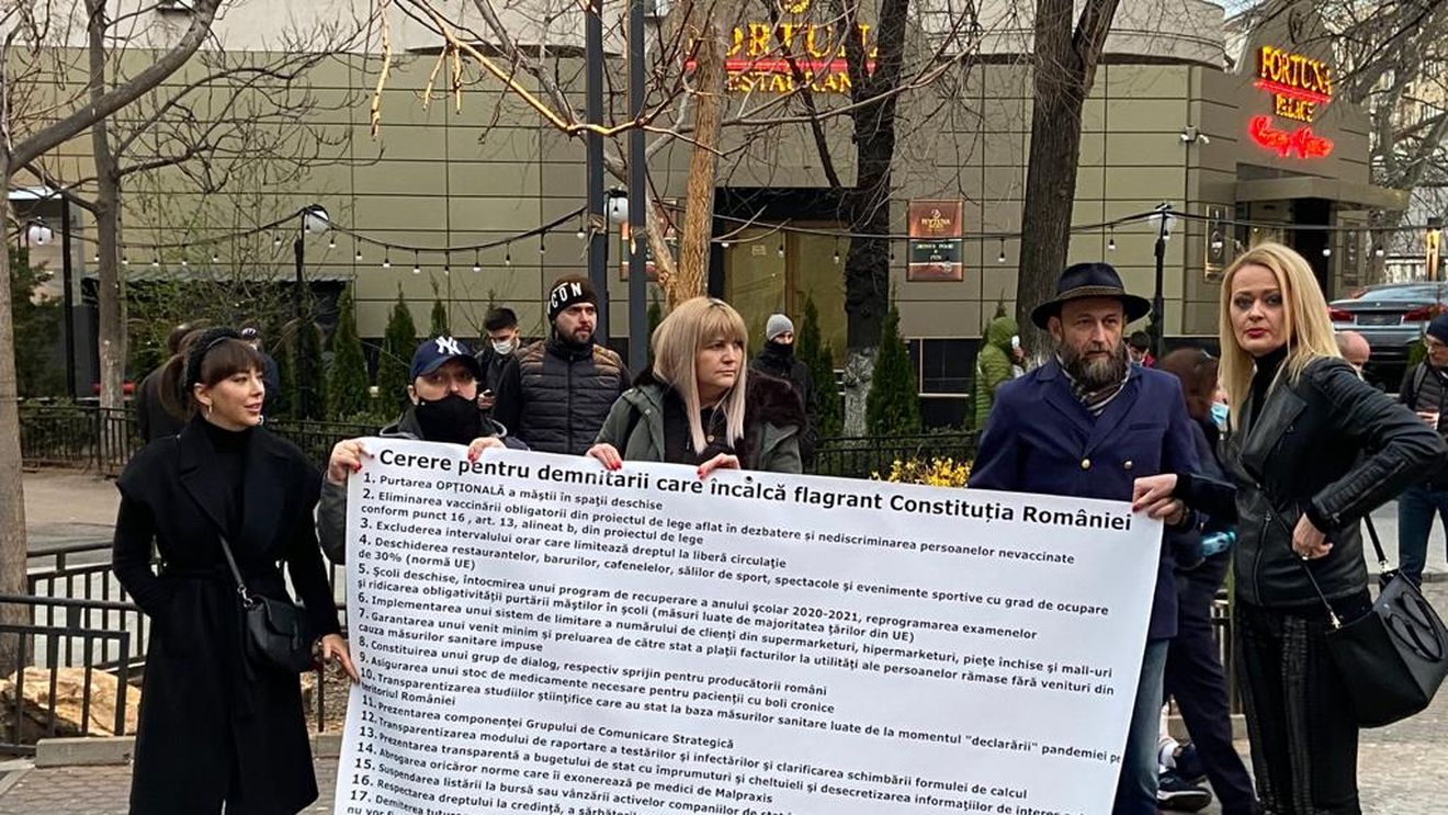 Nou protest la București, în Piața Universității